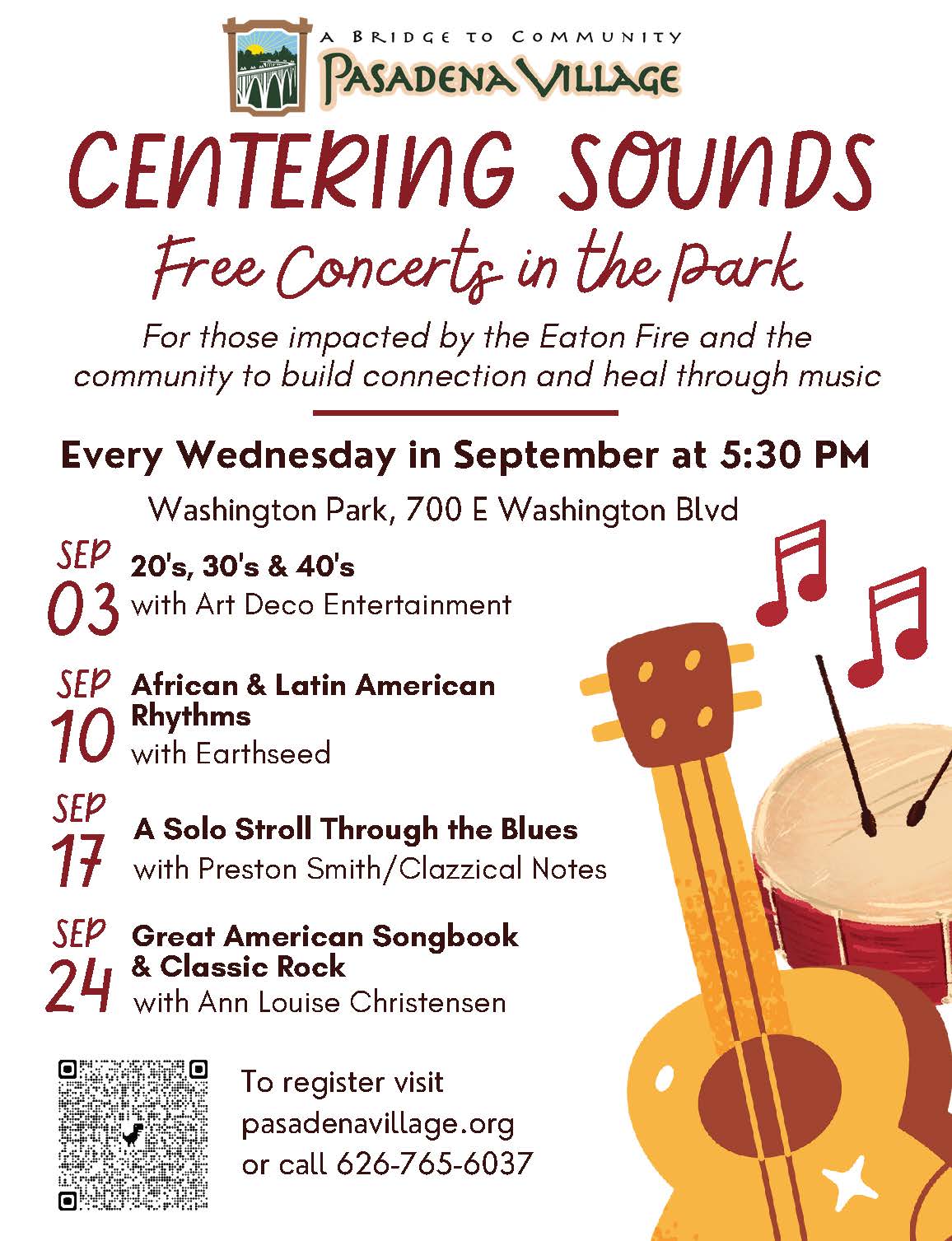 Centering Sounds flyer