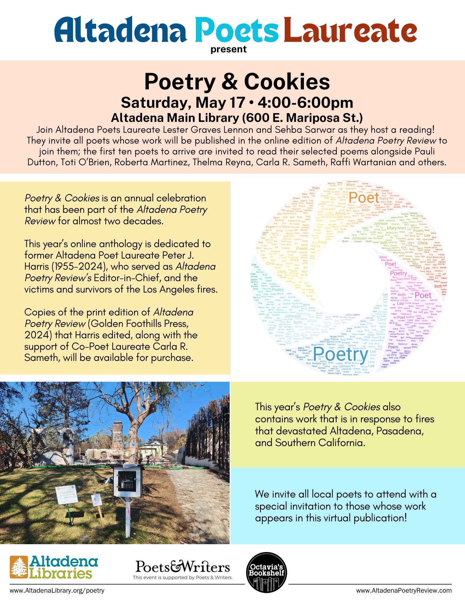 Poetry & Cookies flyer