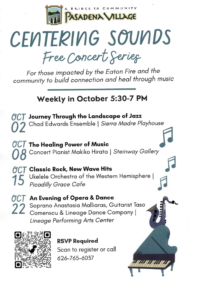 PV Centering Sounds Concerts flyer