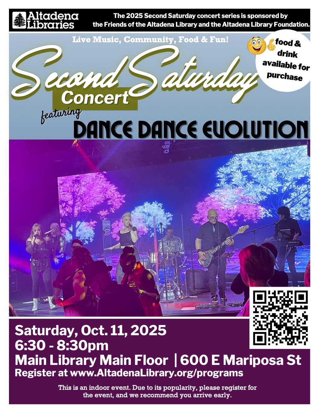 Second Saturday concert flyer