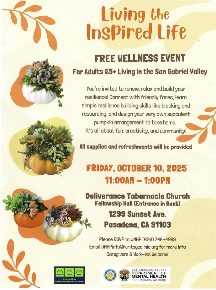 wellness event flyer