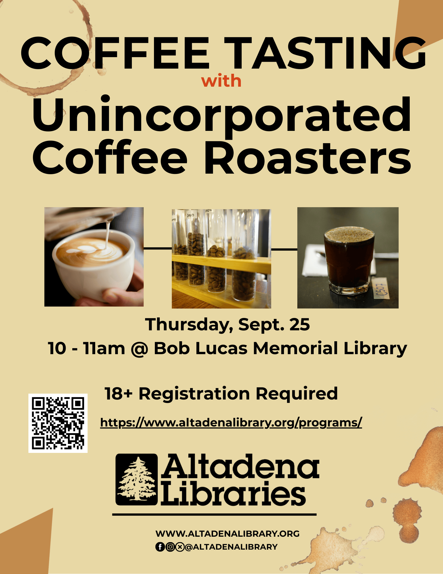 Coffee Tasting flyer