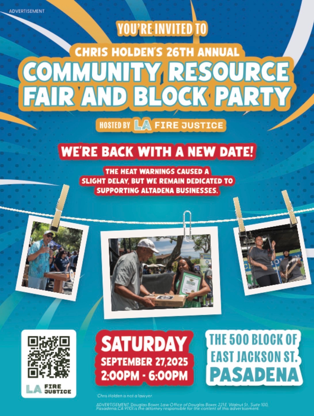 chris holden's block party flyer