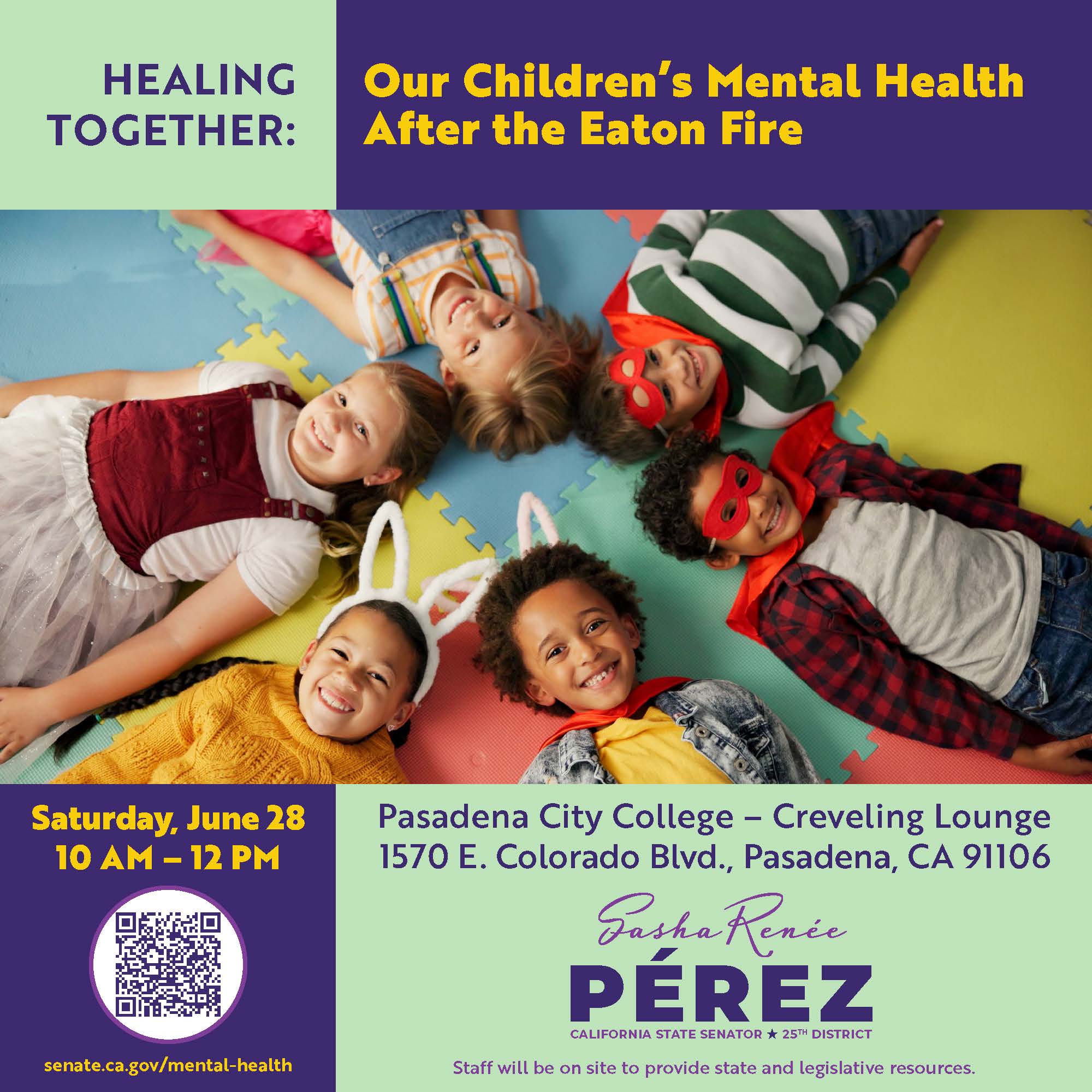 Healing Together: Our Children’s Mental Health After the Eaton Fire flyer