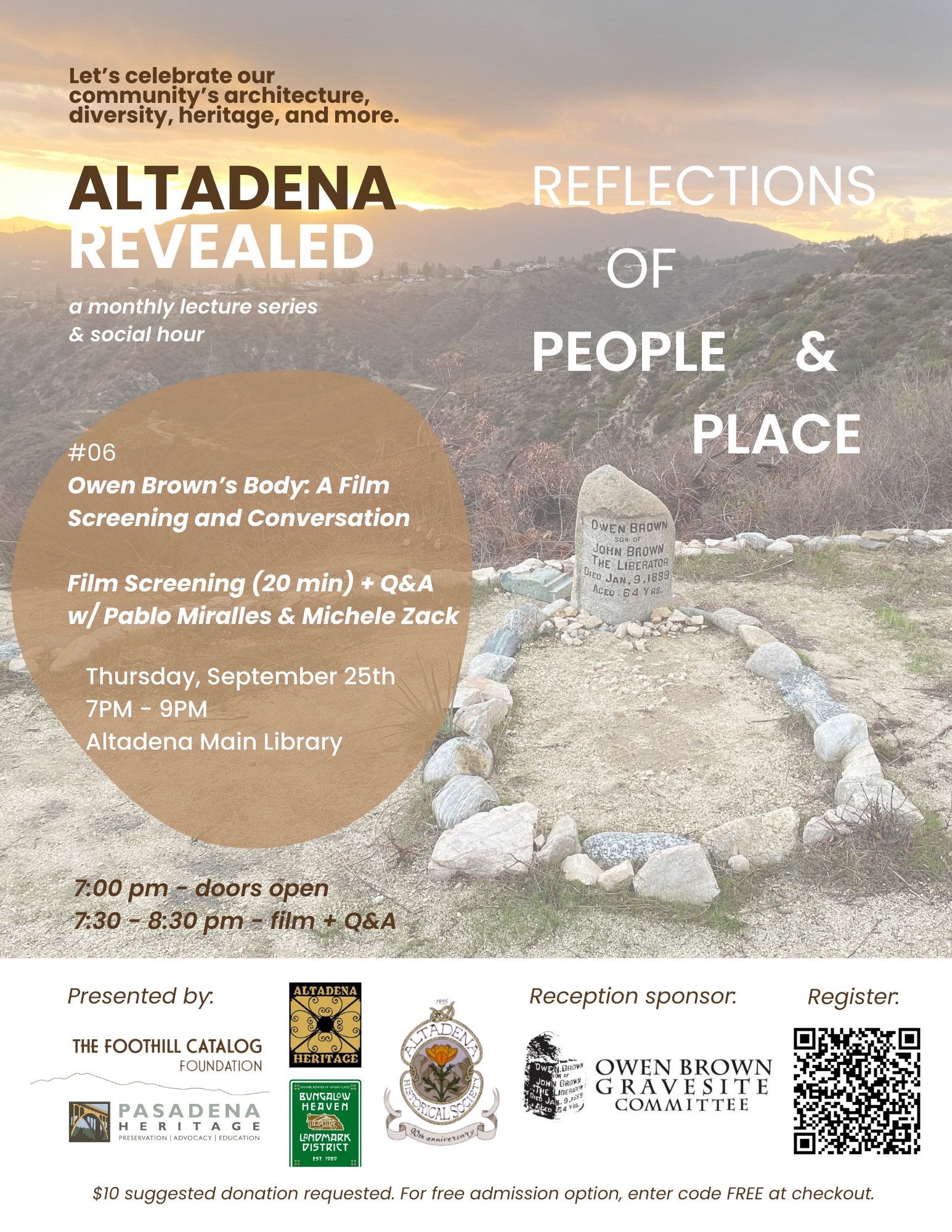 Altadena Revealed flyer