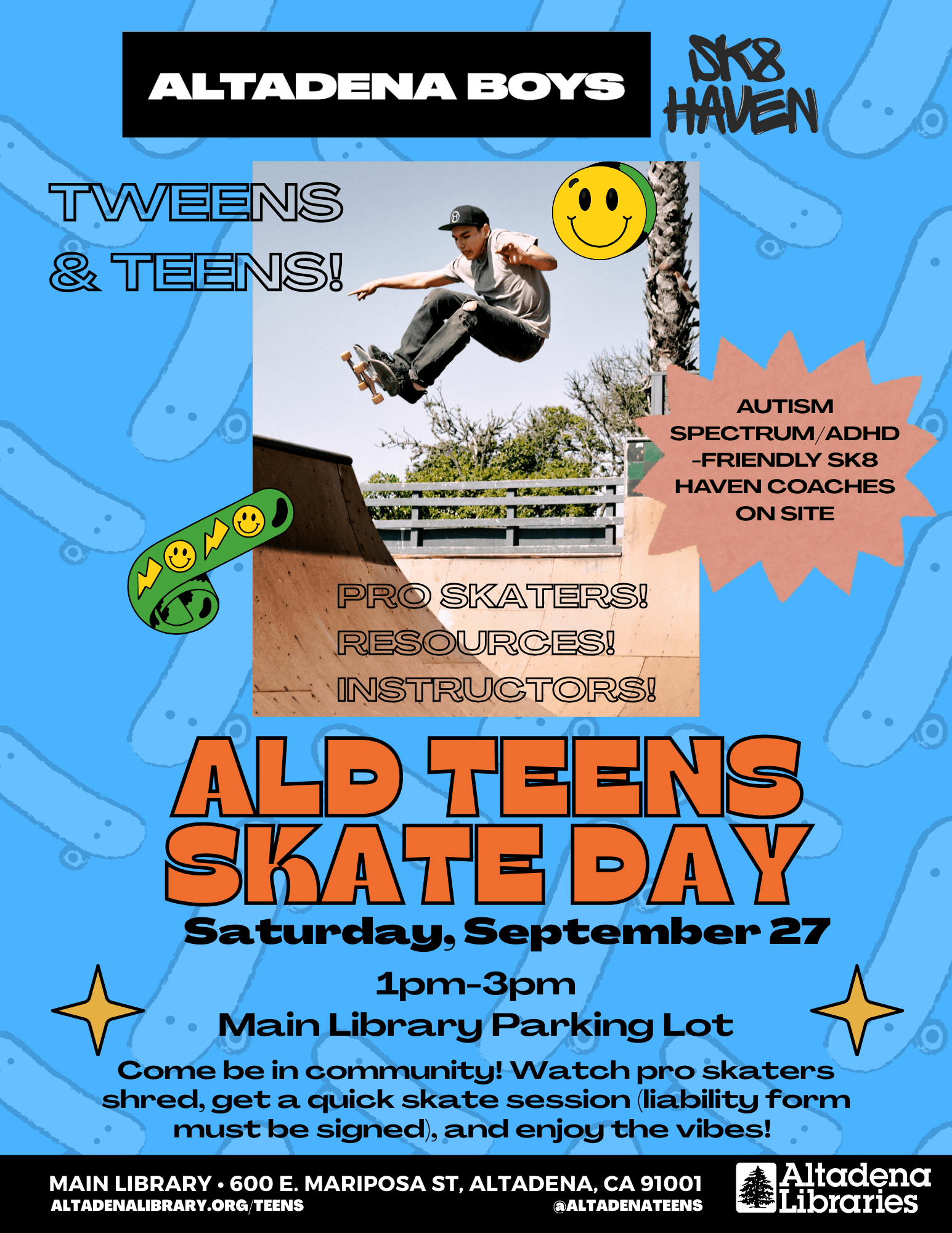 Altadena Boys Skate flyer