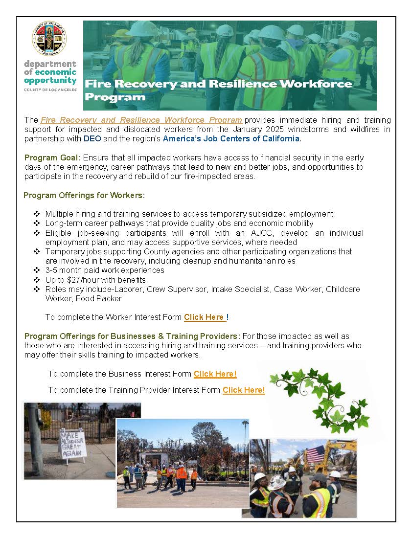 Workforce flyer