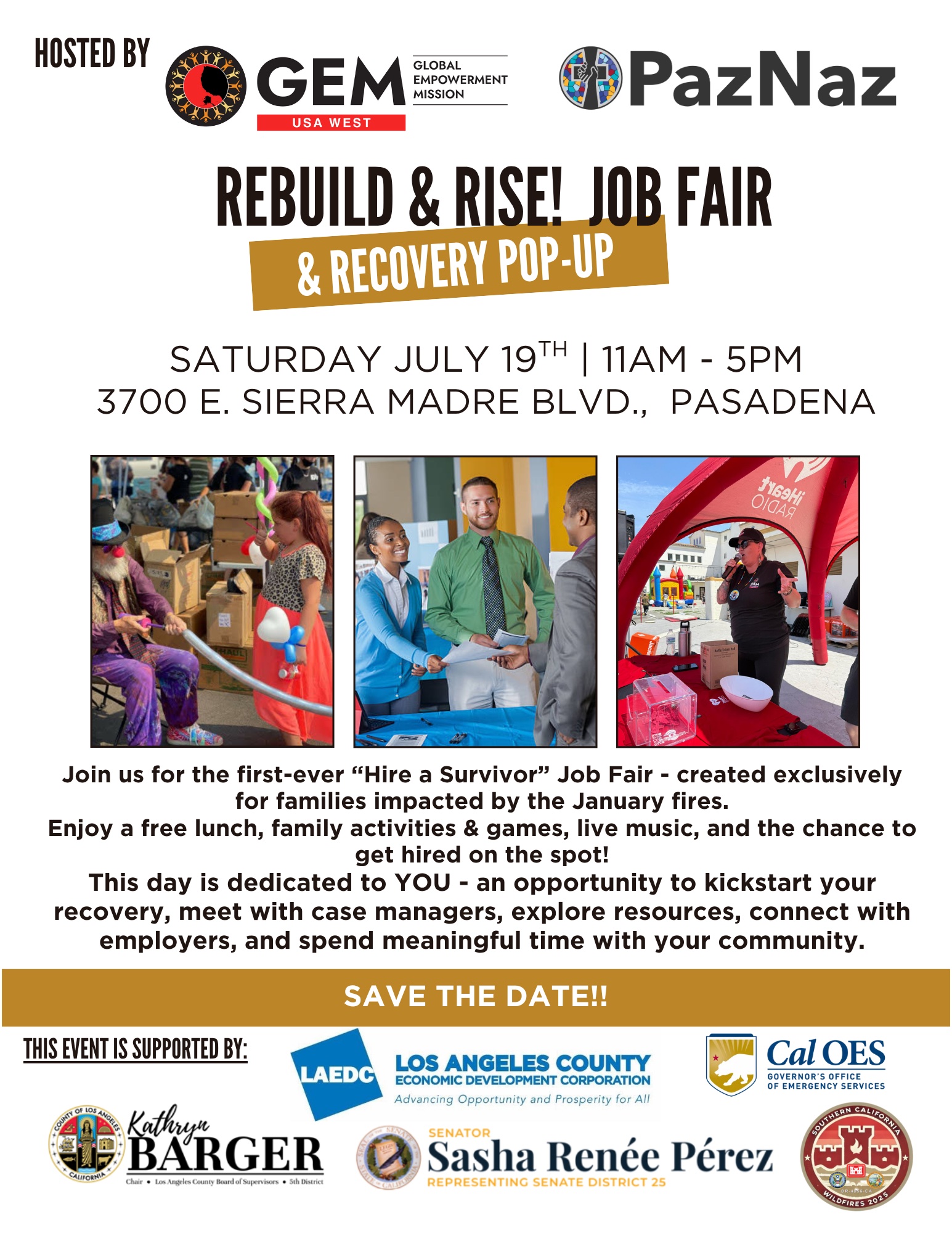 Rebuild Job Fair flyer