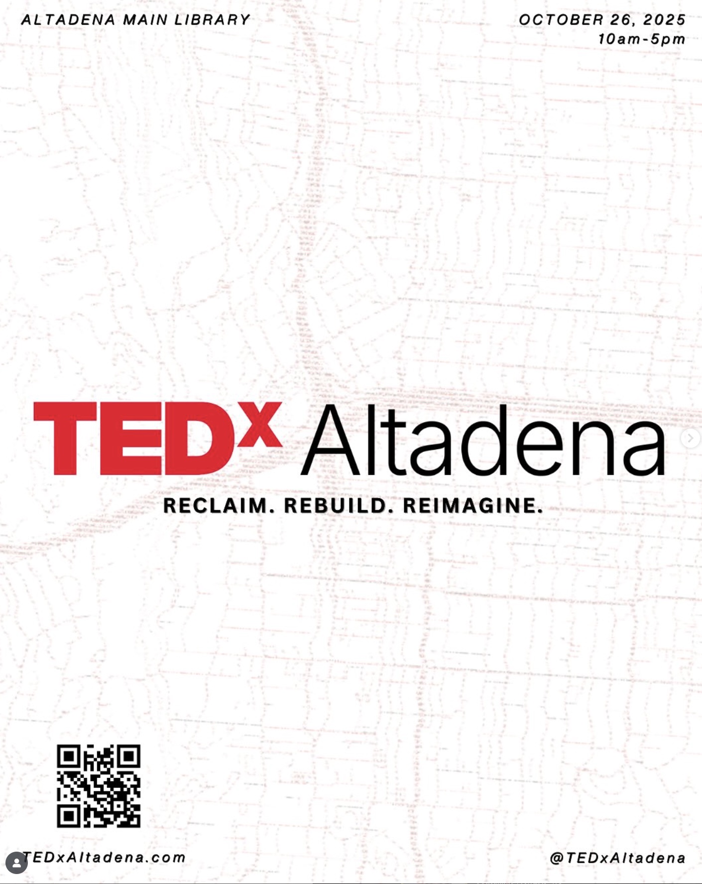 Tedx Altadena flyer