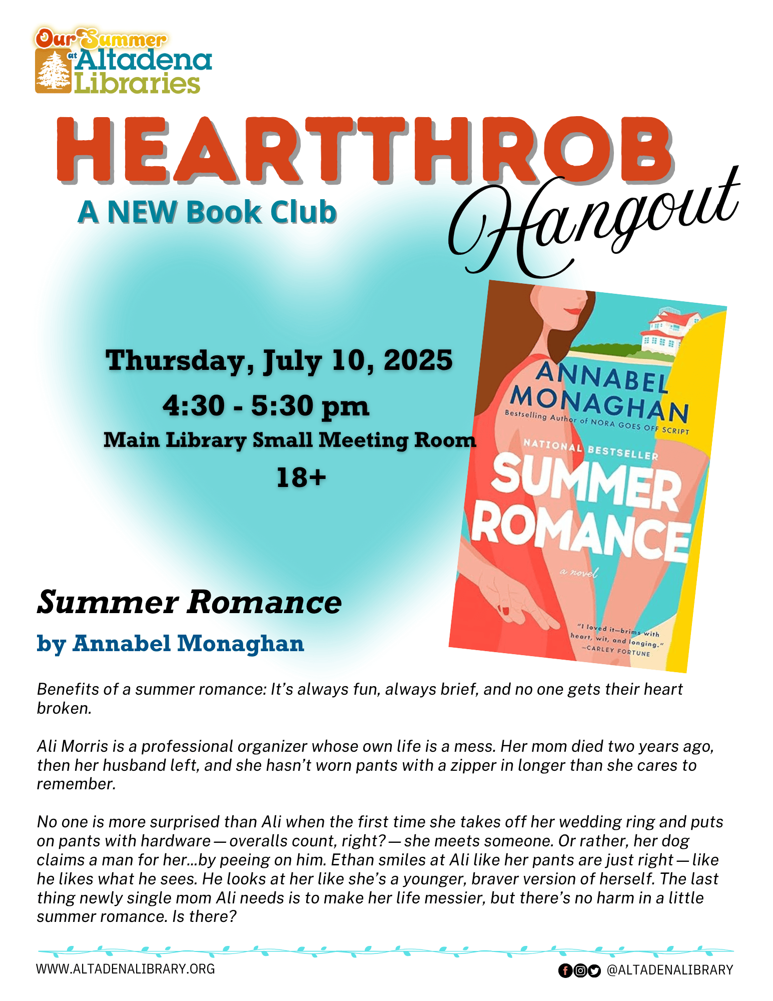 Heartthrob Hangout flyer