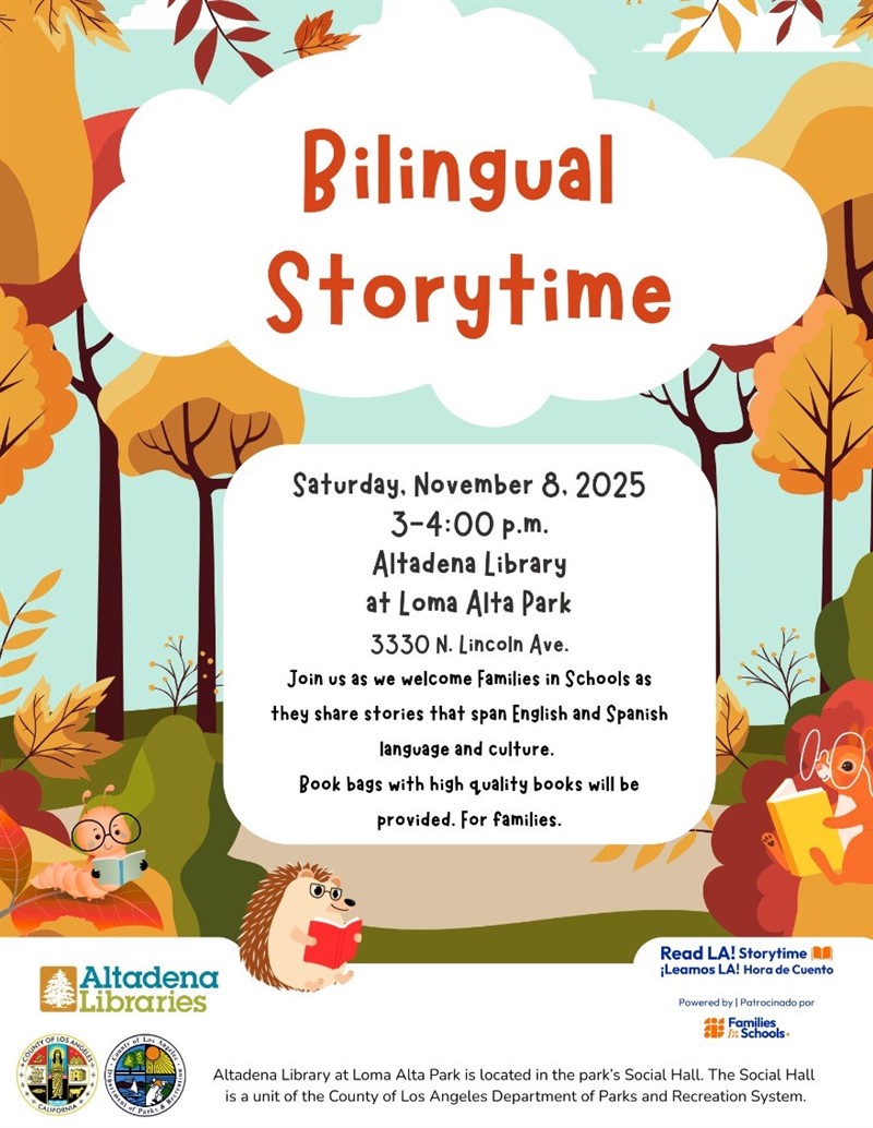 Bilingual Storytime flyer
