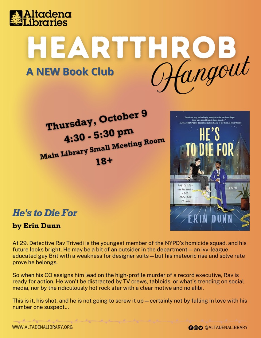 Heartthrob Hangout flyer