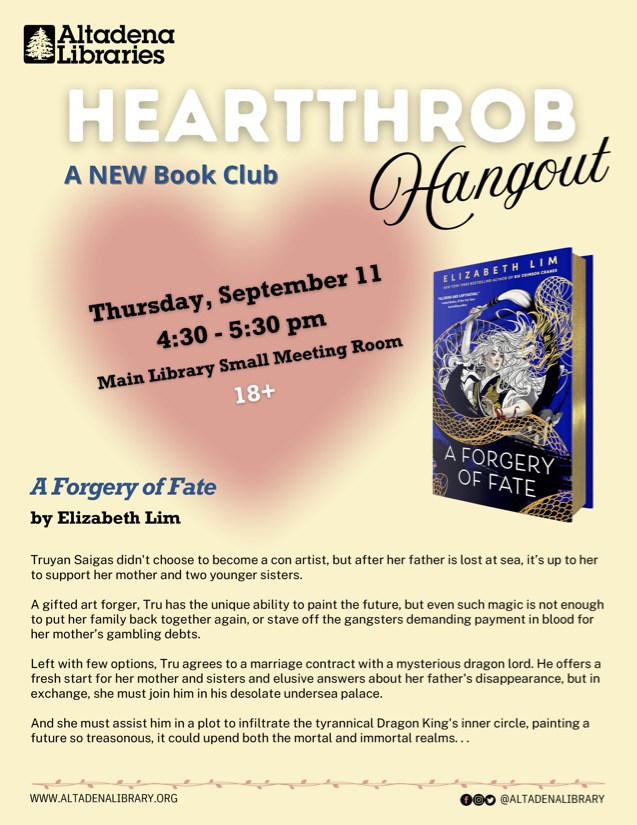 Heartthrob Hangout flyer