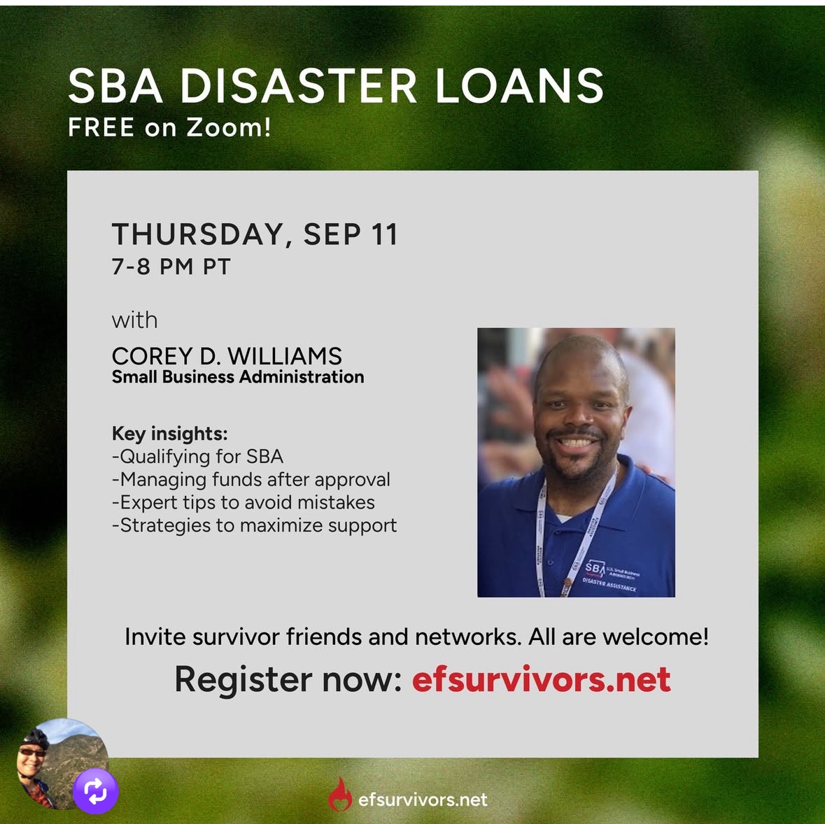 SBA Disaster Loans flyer