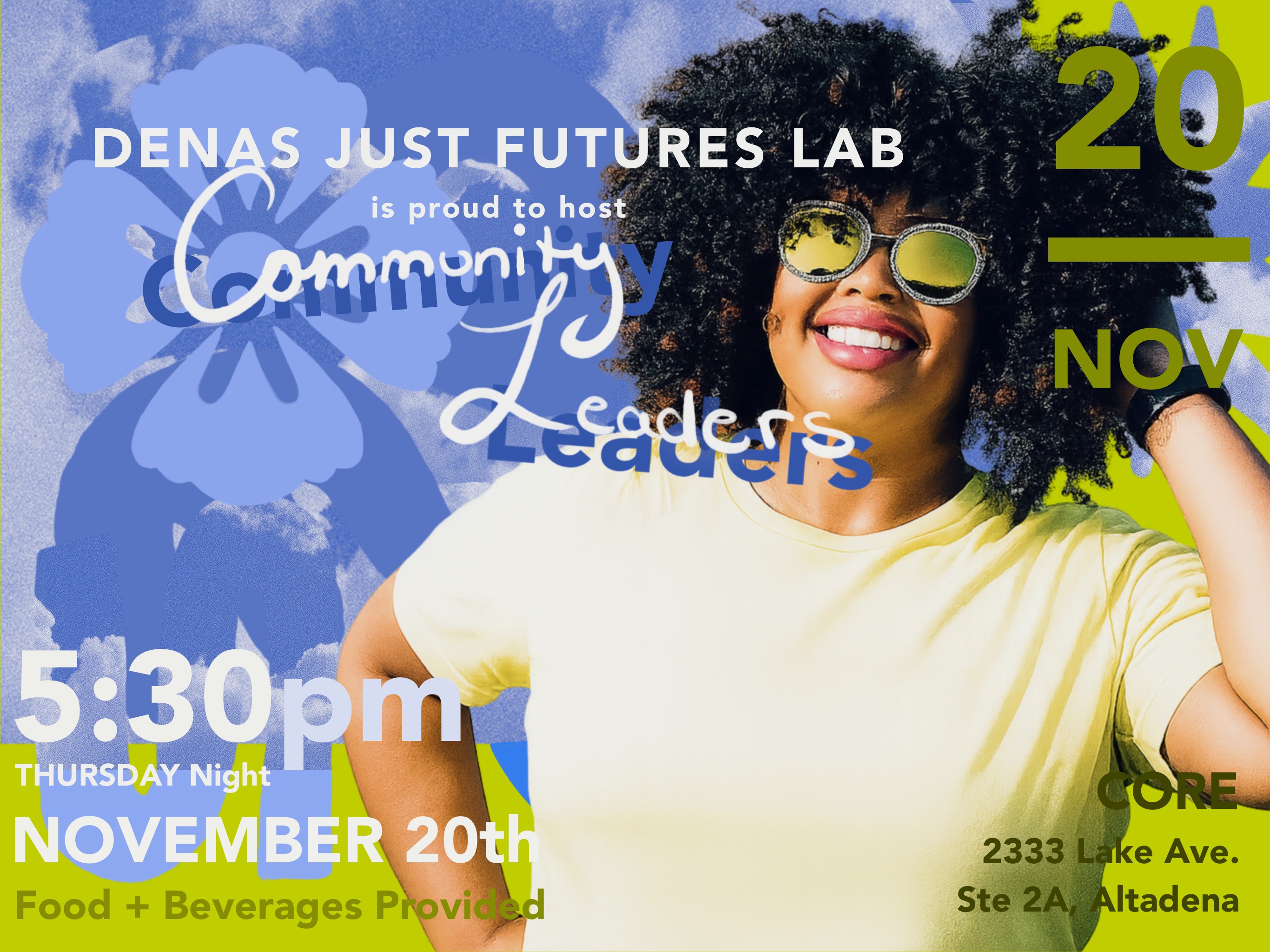 The CORE hub event flyer