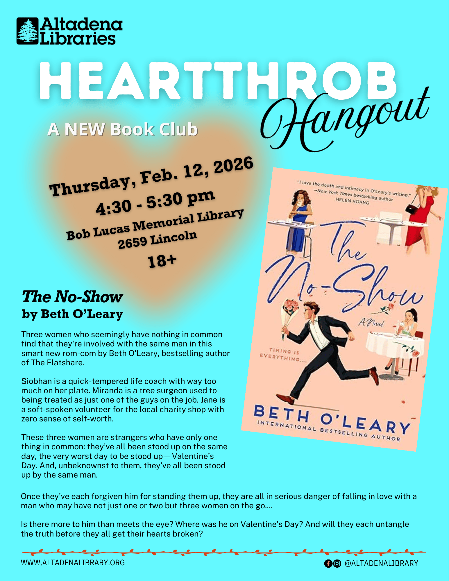 Heartthrob Hangout flyer