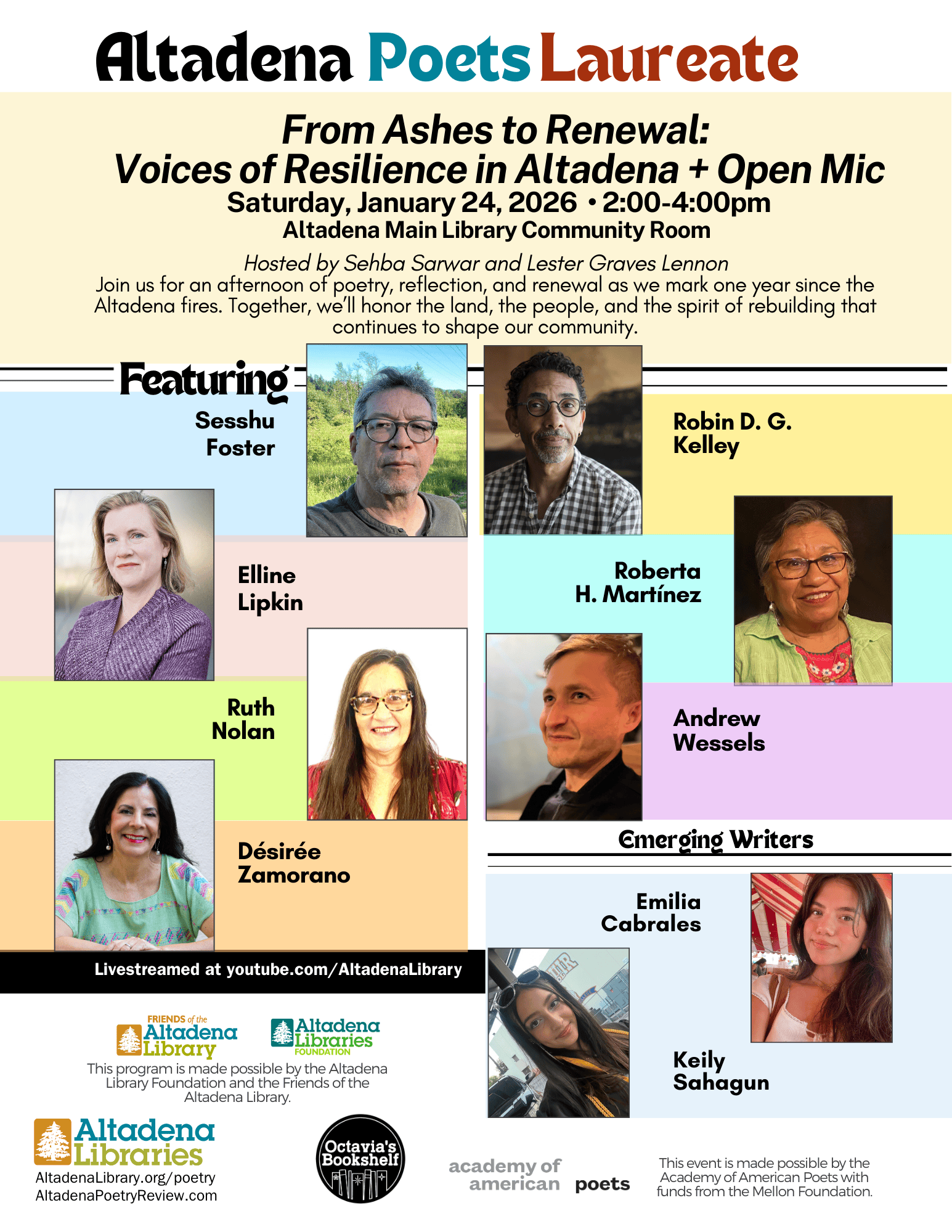 Altadena Poets Laureate flyer
