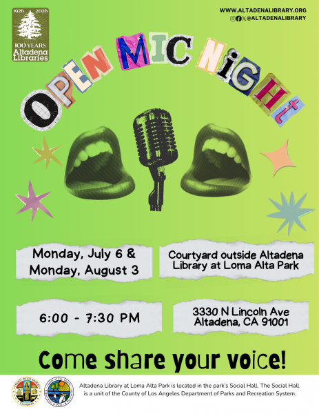 Open Mic flyer