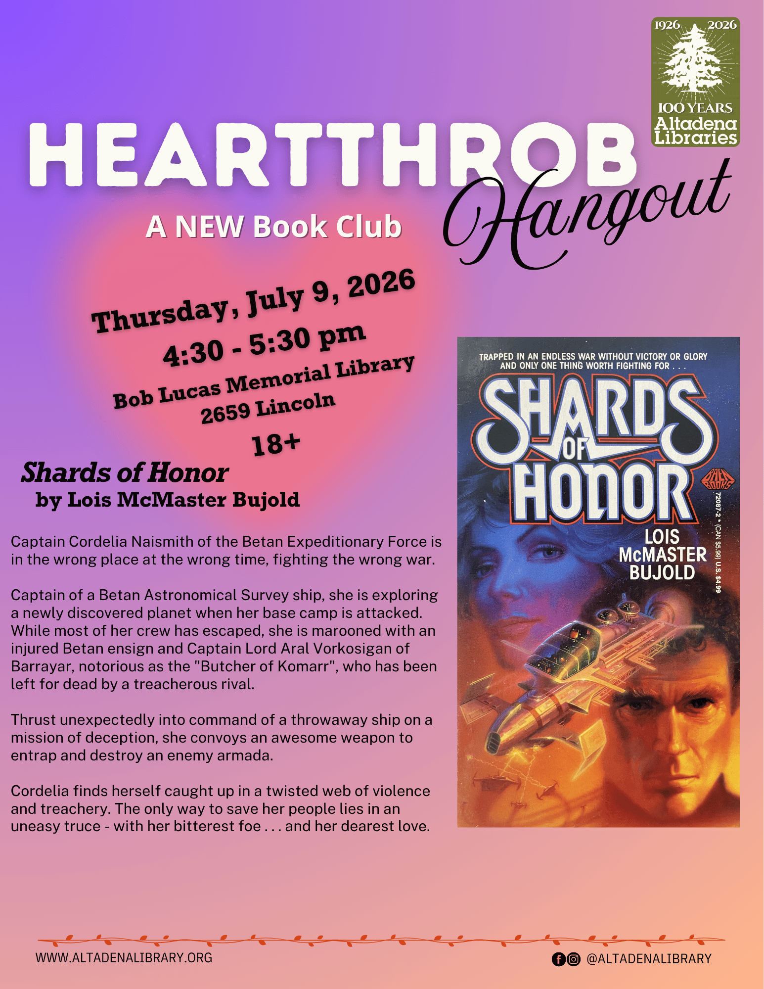 Heartthrob Hangout flyer
