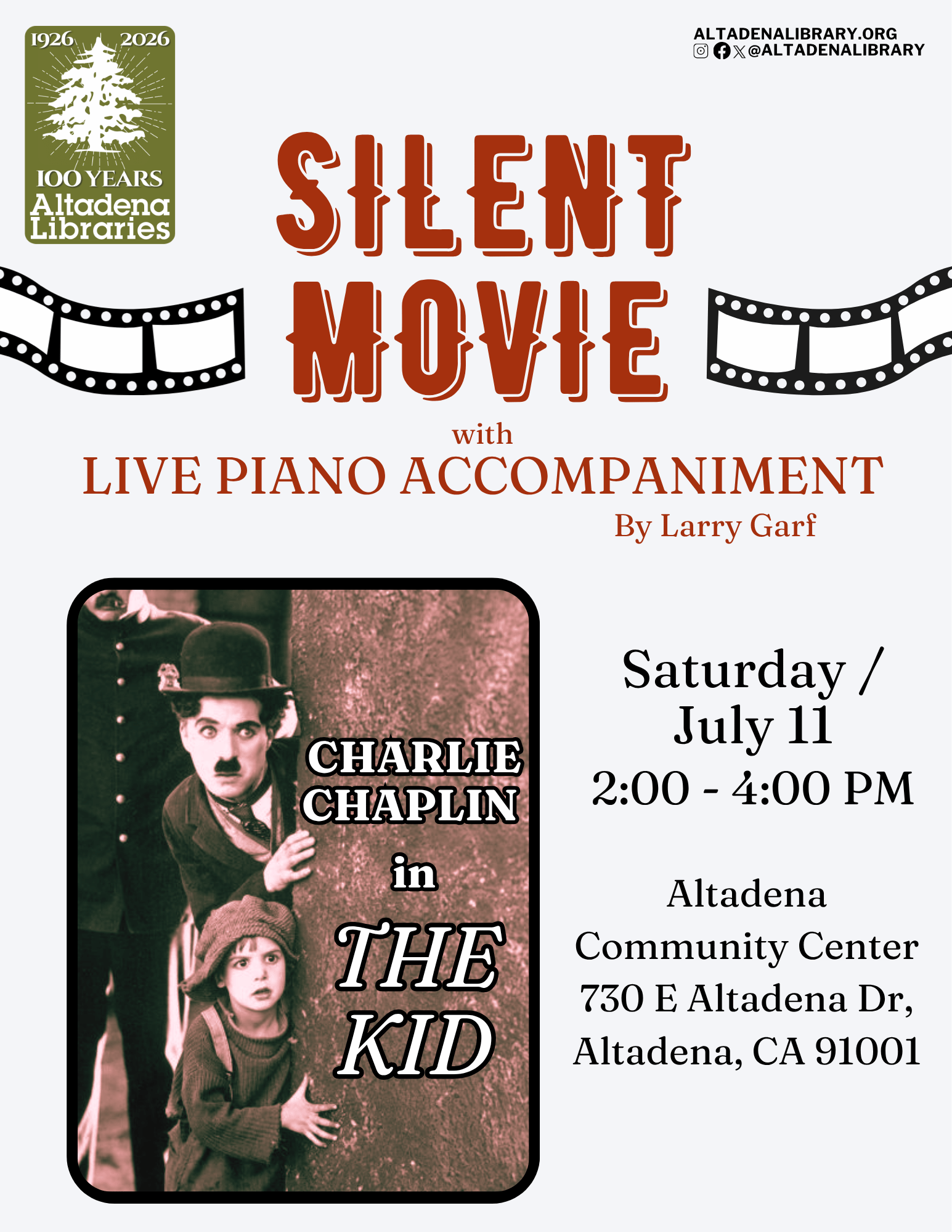 Silent Movie Flyer
