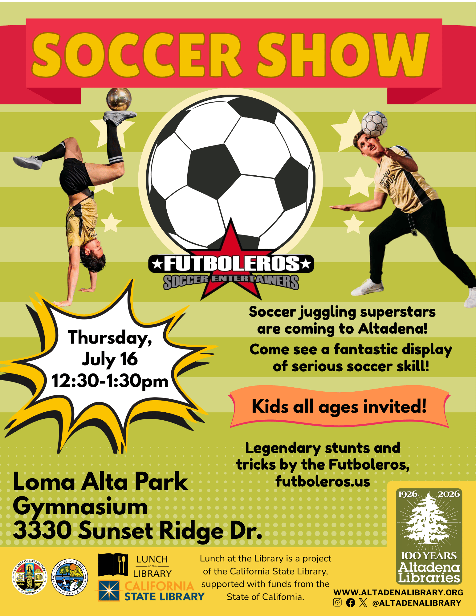 Soccer Show with Futboleros flyer