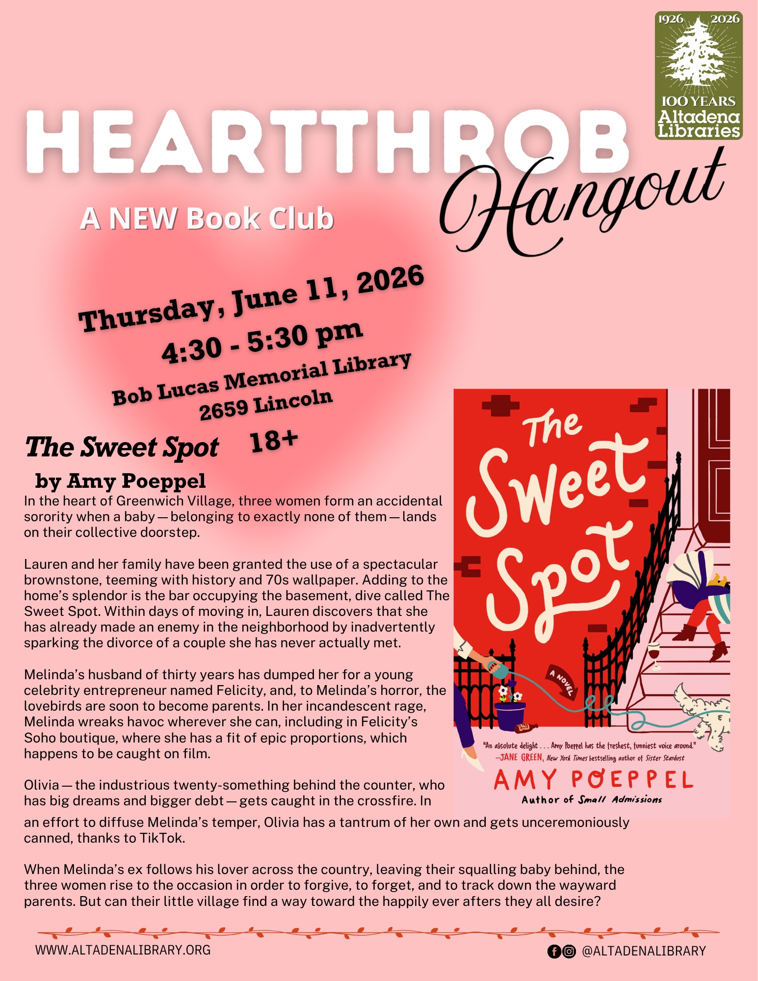 Heartthrob Hangout flyer