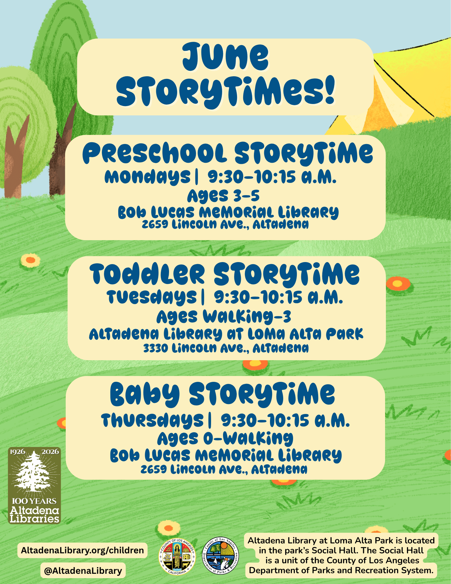 May Storytimes