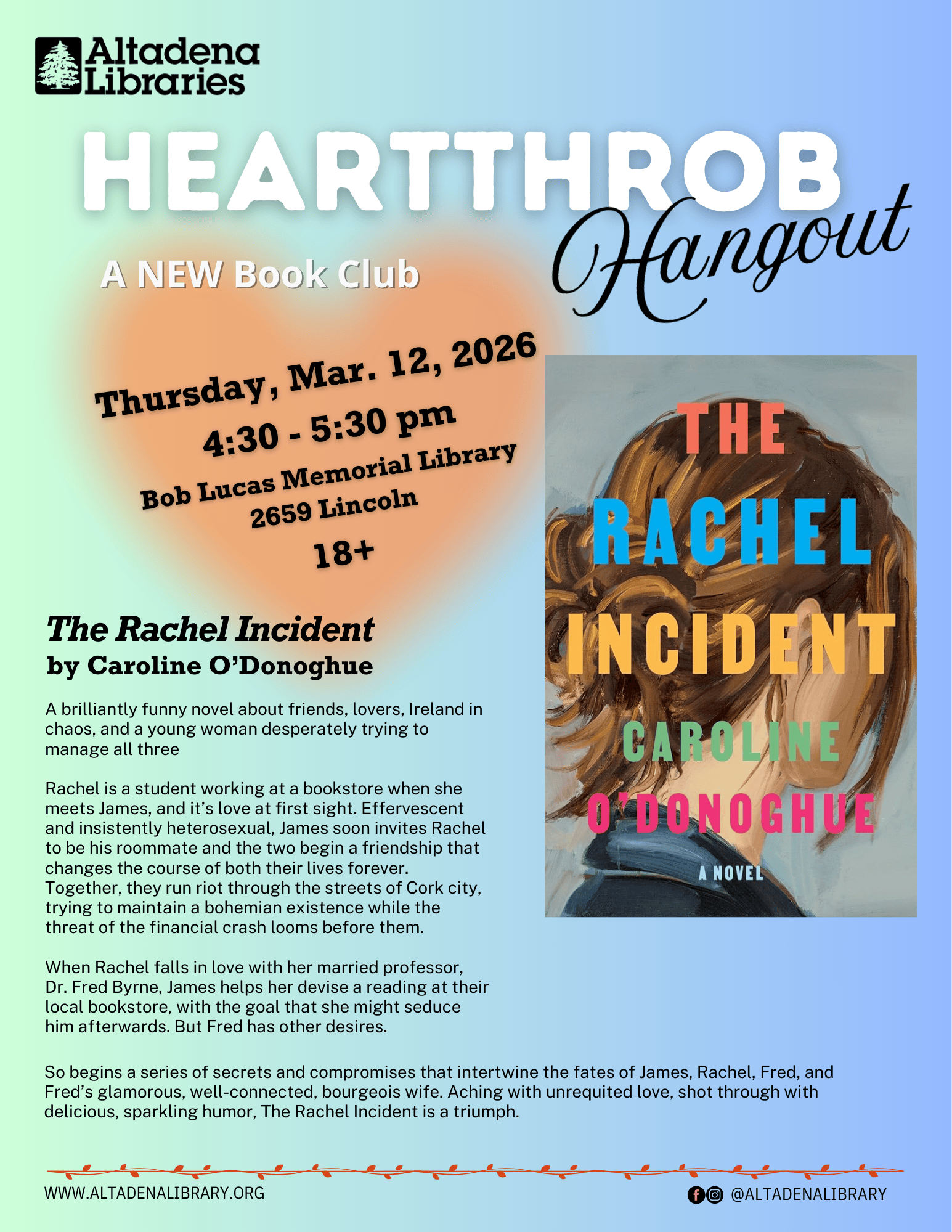 Heartthrob Hangout flyer