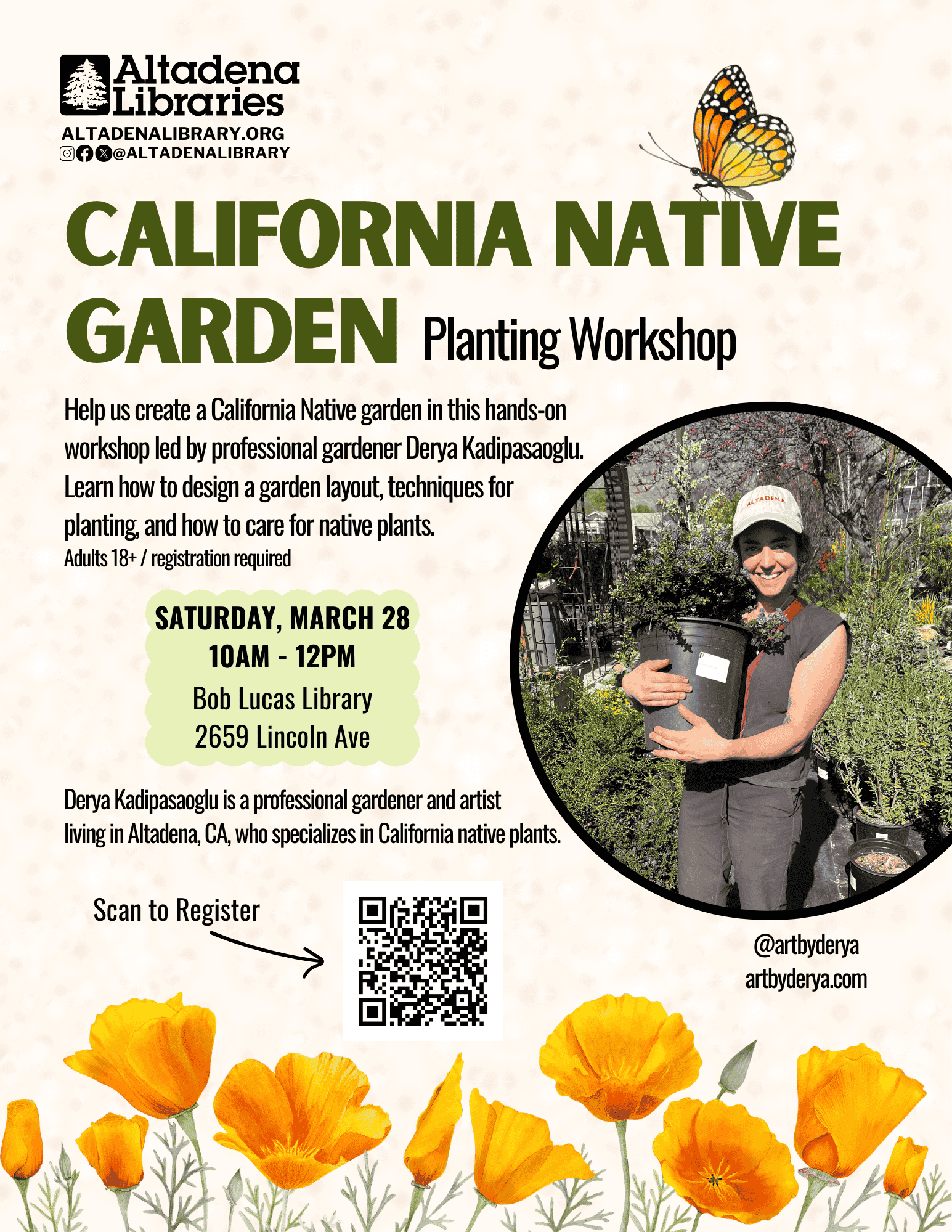 Altadena Poets Laureate flyer