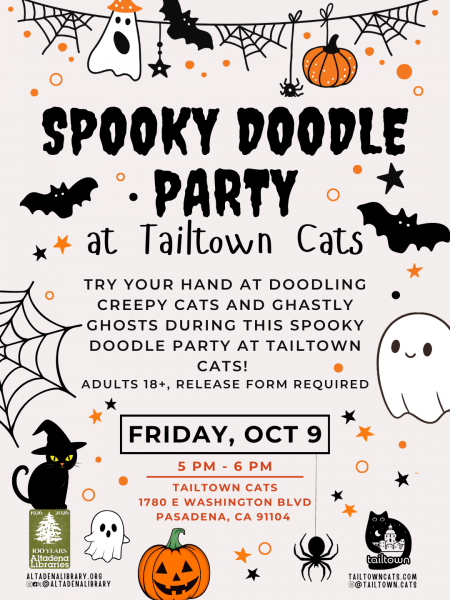 Paper Mâché Spooky Mask Build flyer