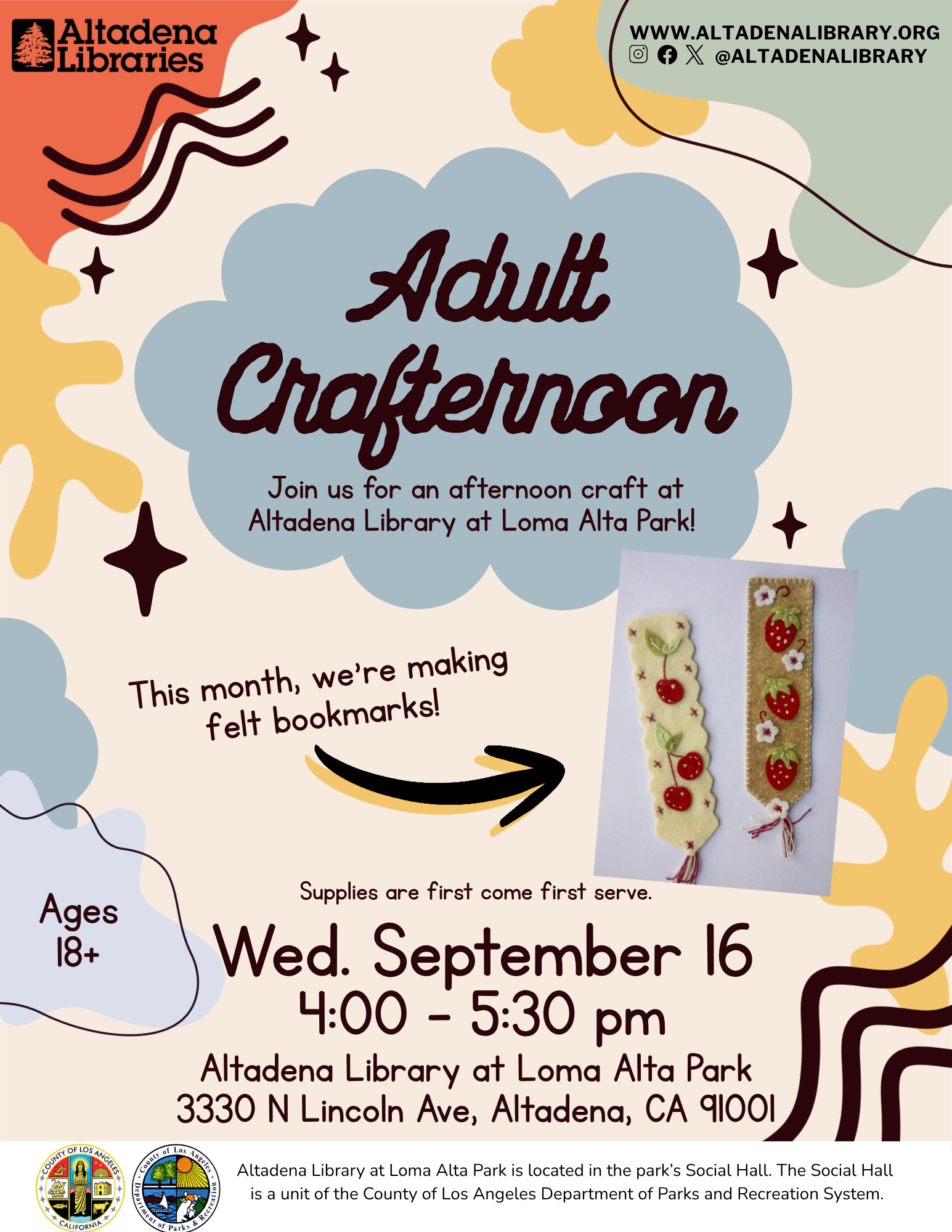 Crafternoon flyer