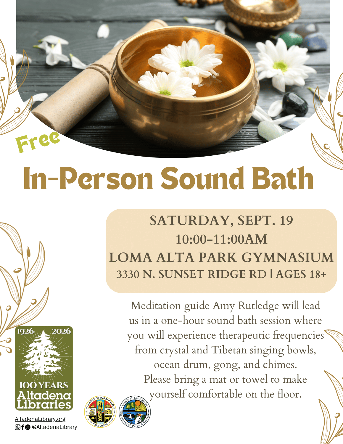 Sound bath flyer