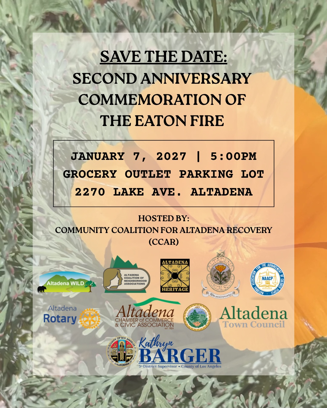 2nd Anniversary Commemoration Flyer