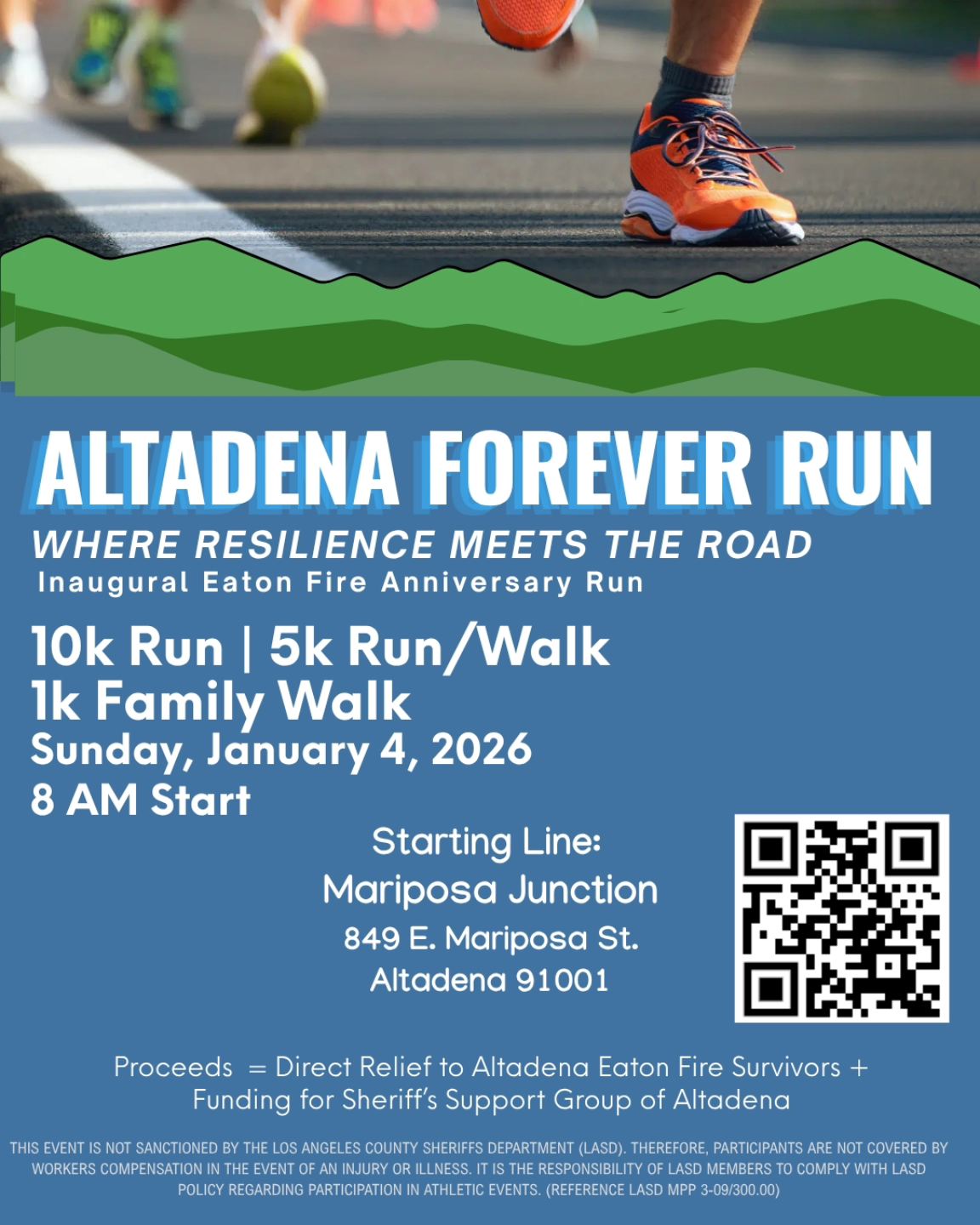 Altadena Forever Run flyer