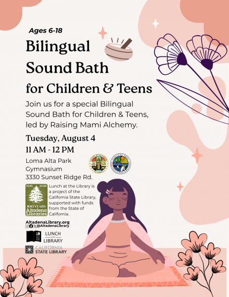 Bilingual Sound Bath for Children and Teens flyer