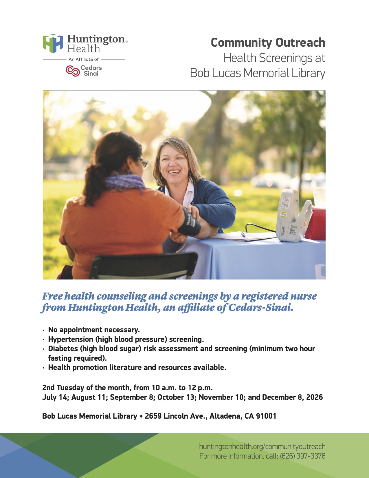 Huntington Health flyer