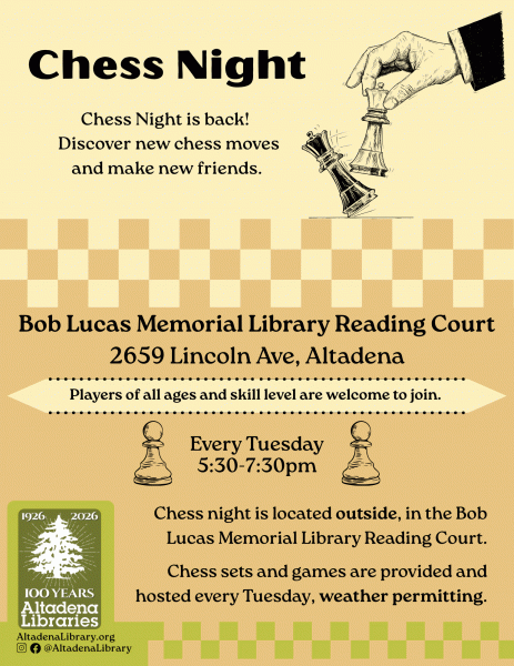 Chess Night flyer