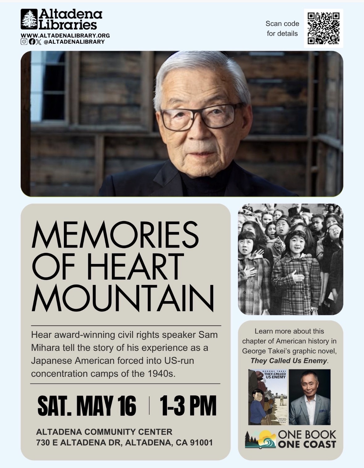 flyer for Memories of Heart Mountain