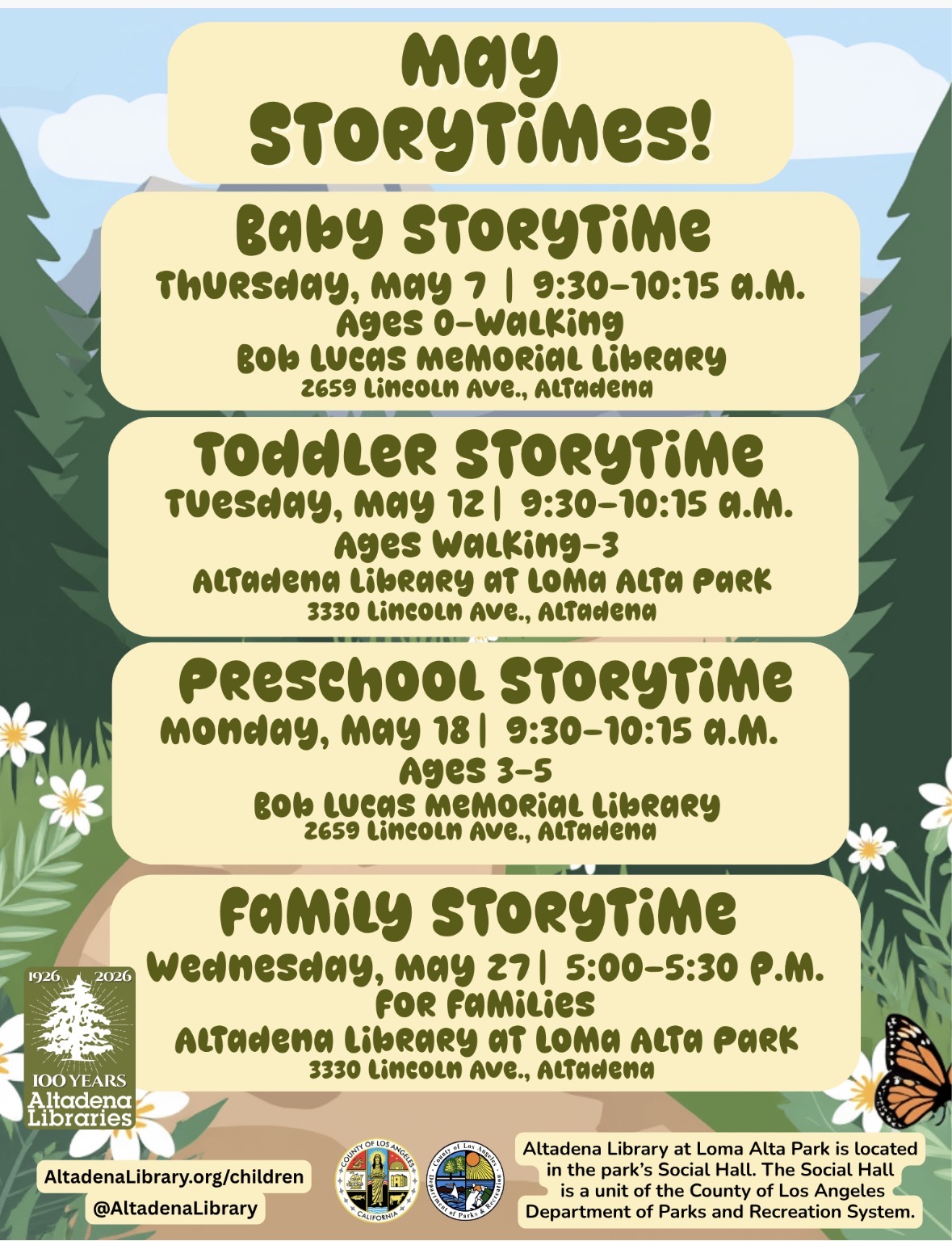 May Storytimes