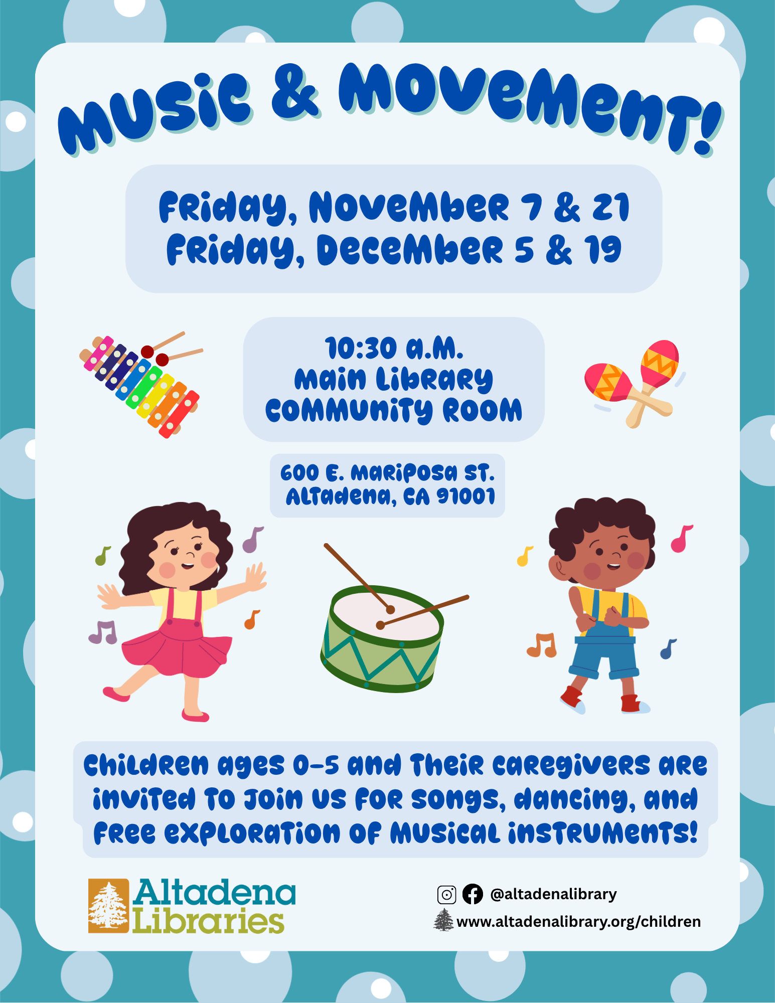 Music & Movement flyer