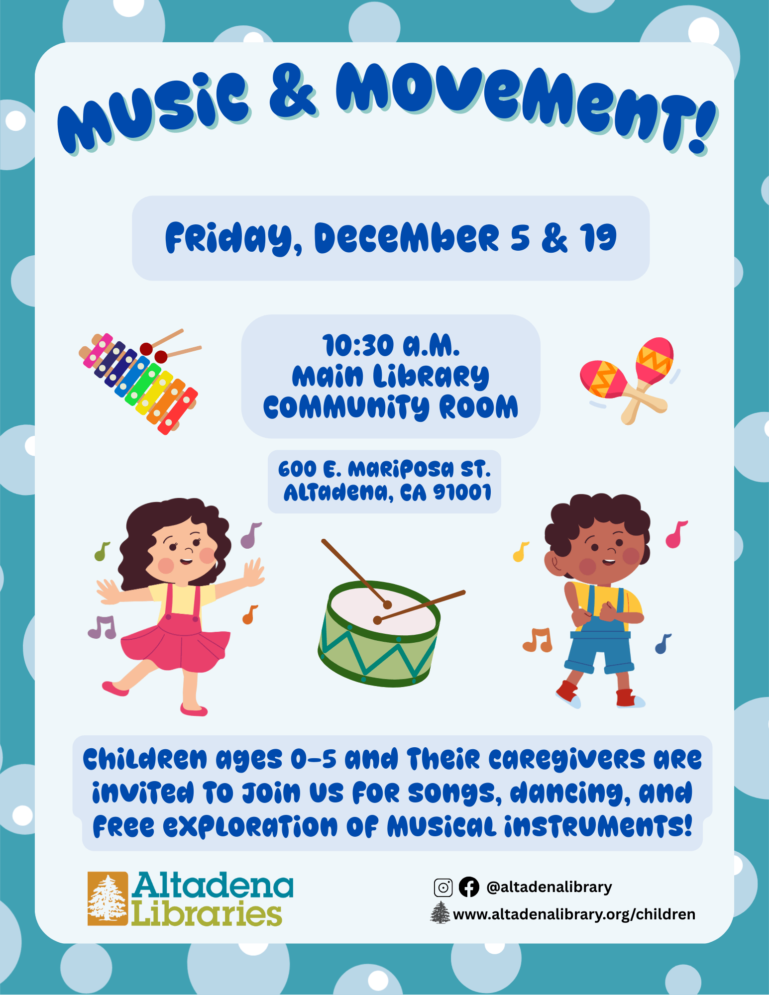 Music & Movement flyer