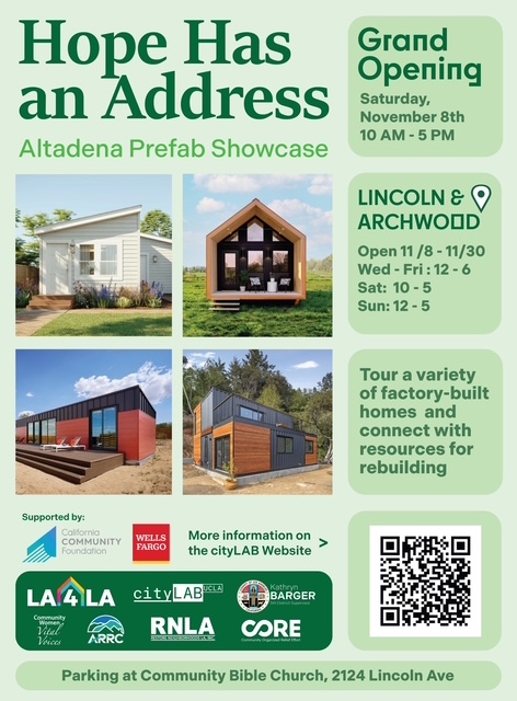 Hope has an Address Prefab flyer