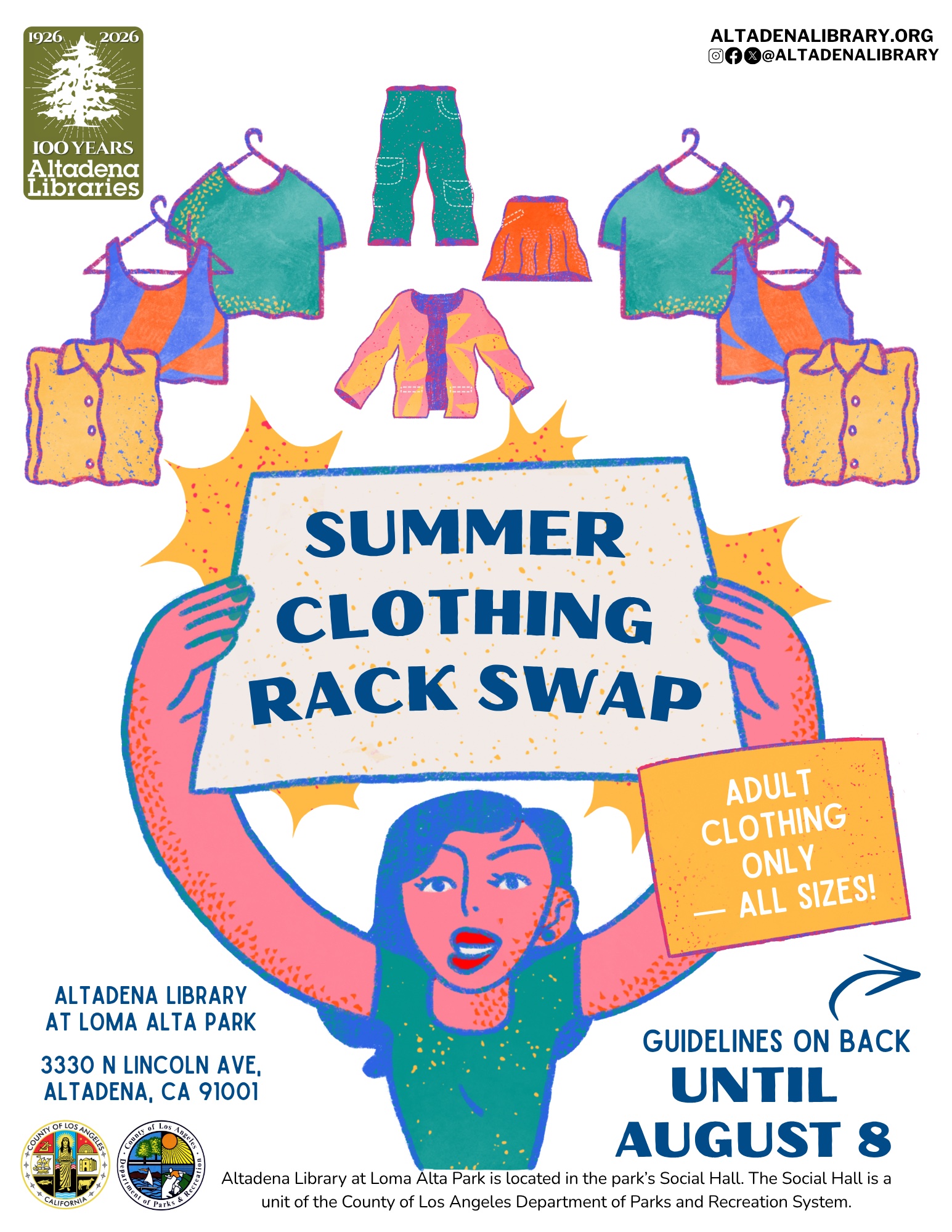 Summer Clothing Swap Rack Extended to Aug. 8