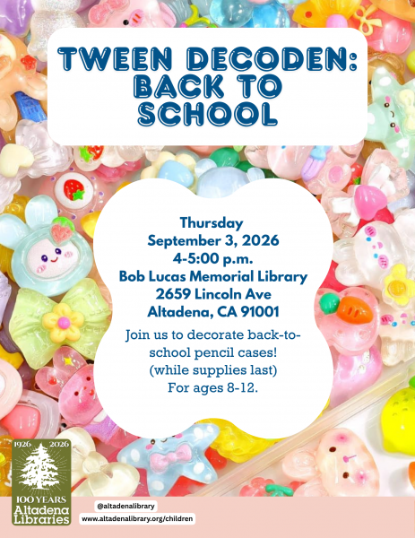Tween Decoden Back to School
