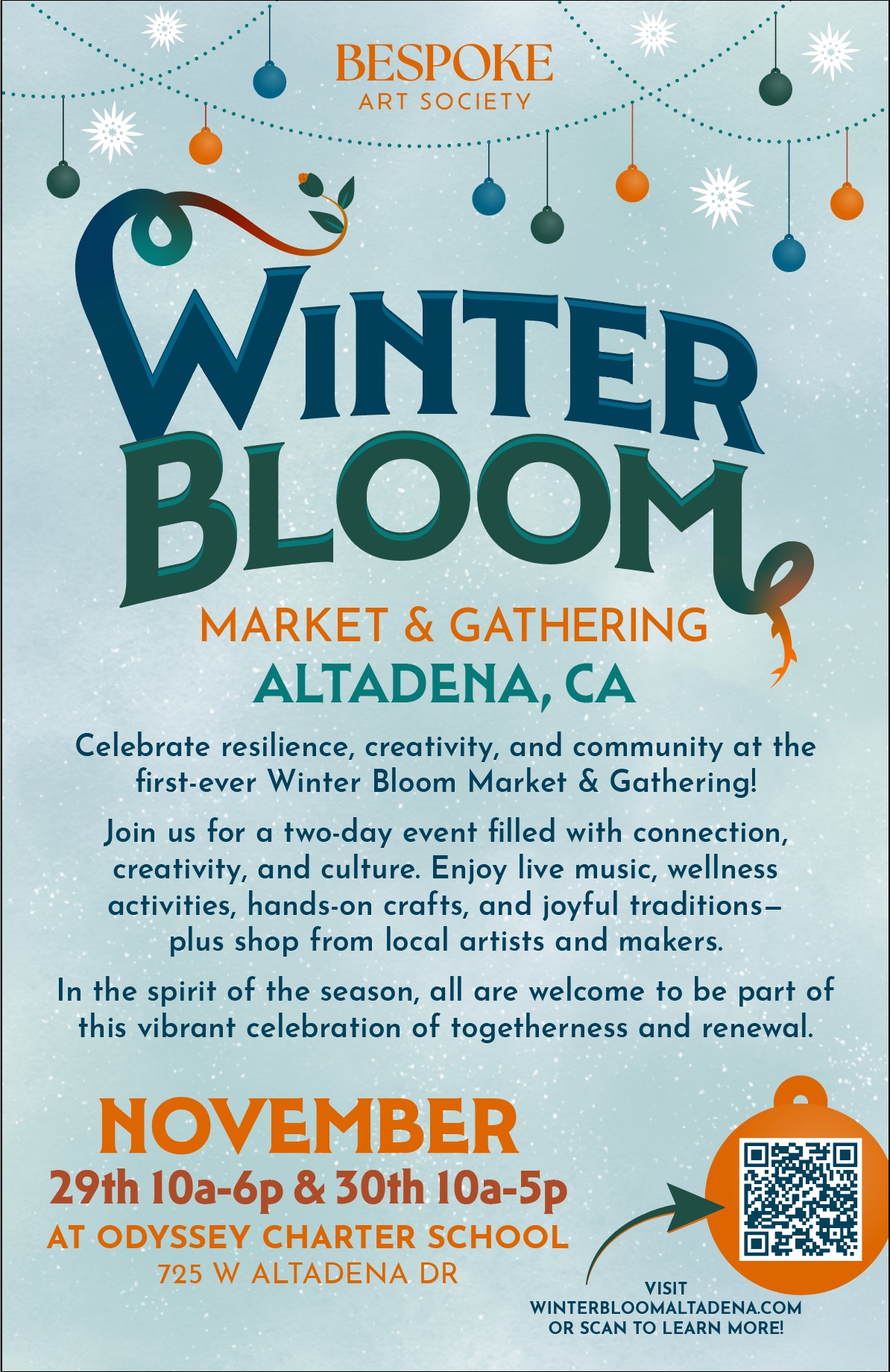 Winter Bloom flyer
