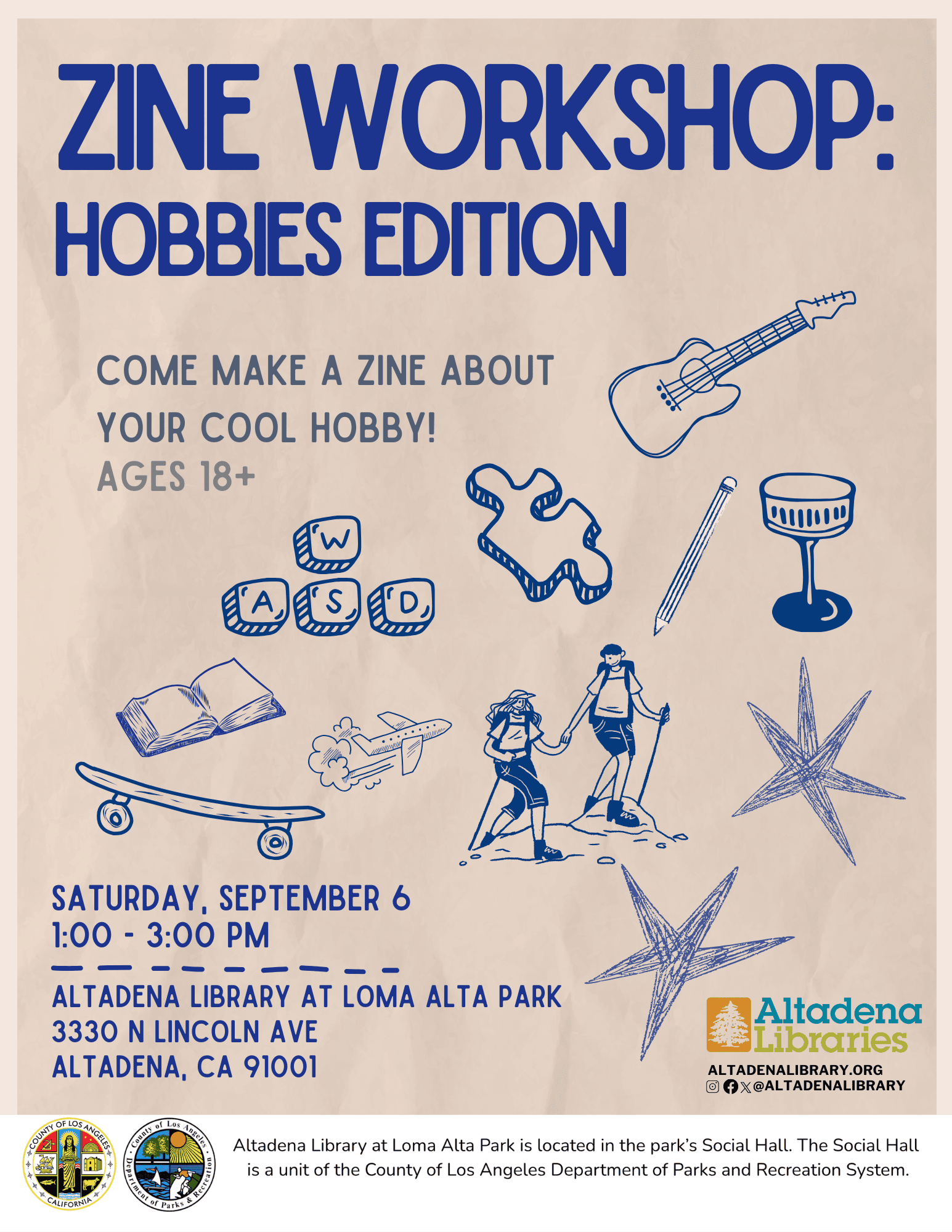 Poetry Zine Workshop flyer